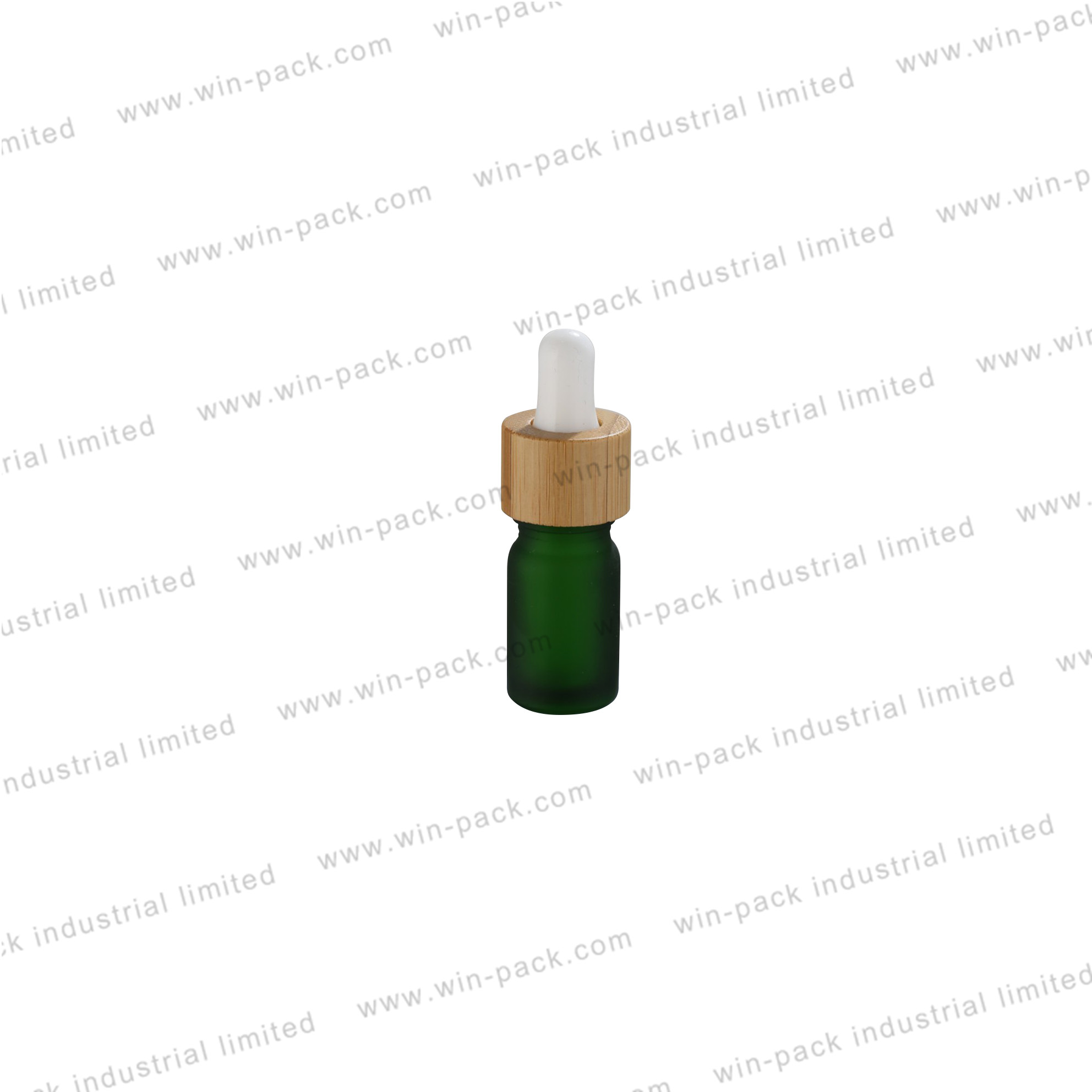 Glass Cosmetic Serum Dropper Bottle Green Skin Care Cream Screen Printing Personal Care for Essential Oil 30ml Empty Frosted