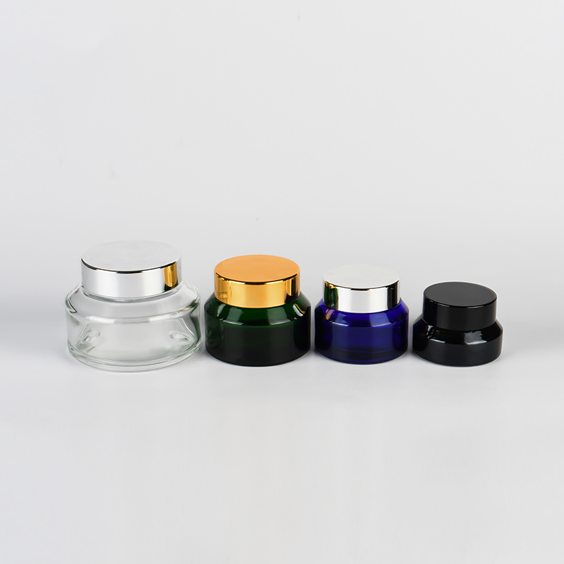 Glass Cosmetic Set 15ml 30ml 50ml 60ml 100ml 120ml 200ml Glass Perfume Spray Bottle and Glass Eye Cream Jar