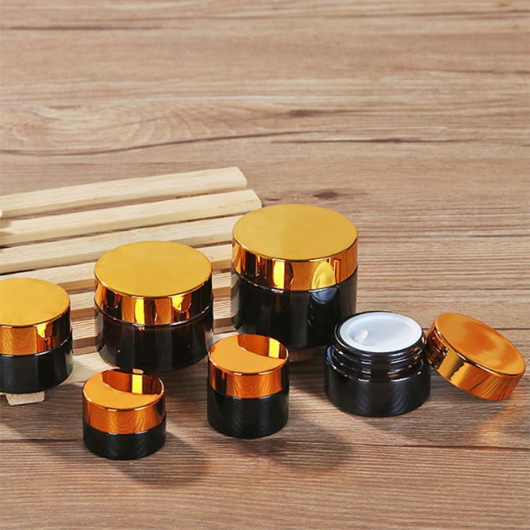 Glass Cream Jar 30ml Amber with 38-400 Neck Finish