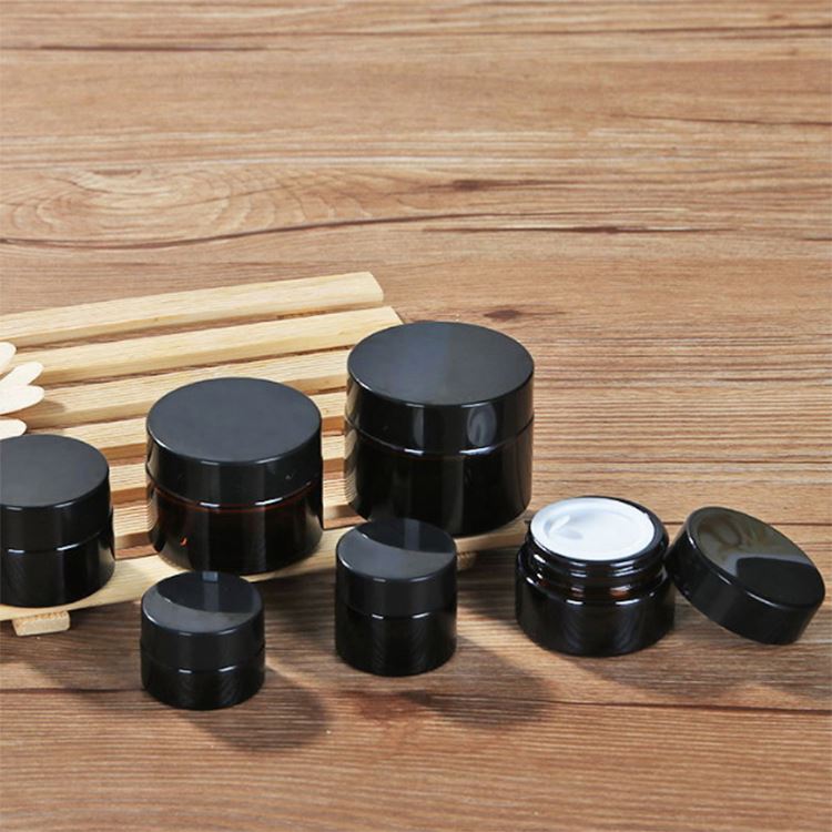 Glass Cream Jar 30ml Amber with 38-400 Neck Finish