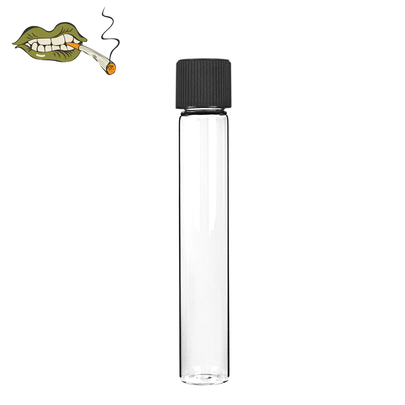 Glass Doob CR Cap Vial Joint Blunt Pre-Rolled Tube With Screw Top Lid