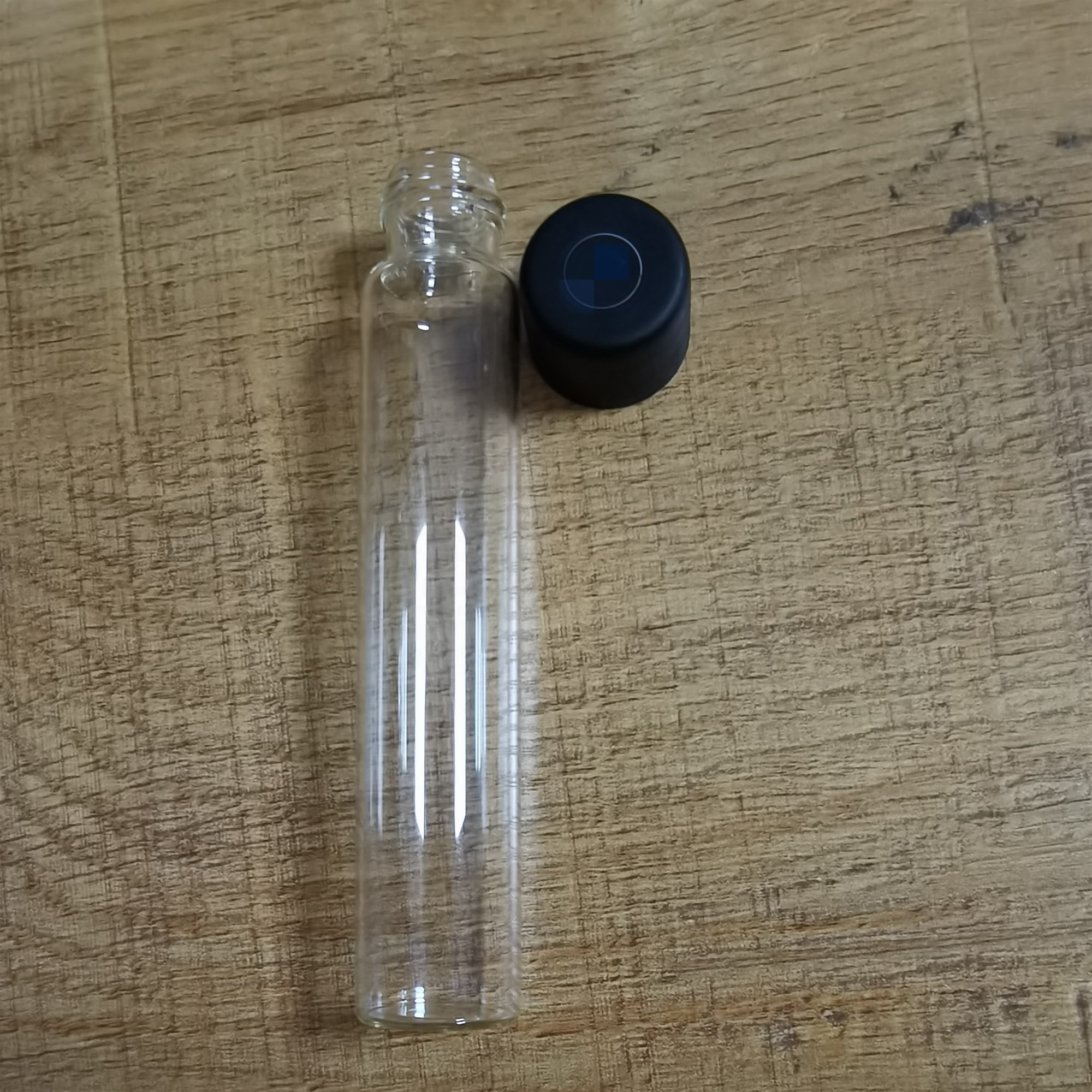 Glass Doob CR Lid Joint Blunt Pre-Rolled Tube With Screw Top Lid 22mm Dia x 110mm High