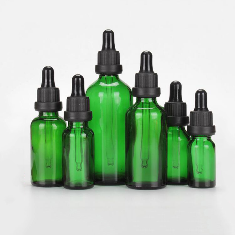 Glass Dropper Bottle /Green Color Essential Oil Bottle 30ml