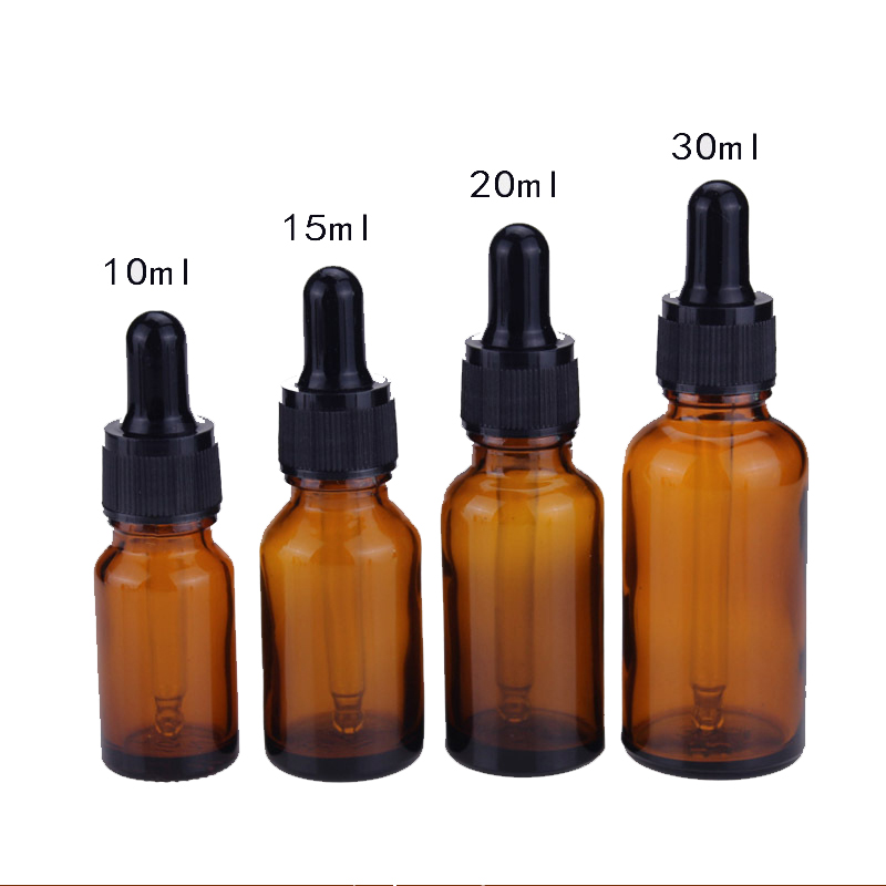 Glass Dropper Bottles Amber 5ml 10ml 15ml 20ml 30ml 50ml 100ml Essential Oil Pharmaceutical