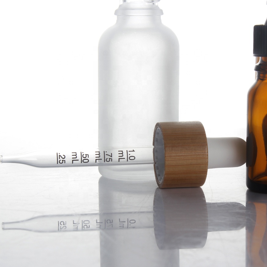 Glass Dropper Bottles Black Blue Green Amber White 5ml 10ml 20ml 30ml Serum Essential Oil Personal Care Screw Cap Clear 50ml