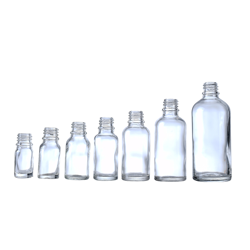 Glass Dropper clear bottle w/ Gold Dropper 5ml 10ml 15ml 20ml 30ml 50ml 100ml