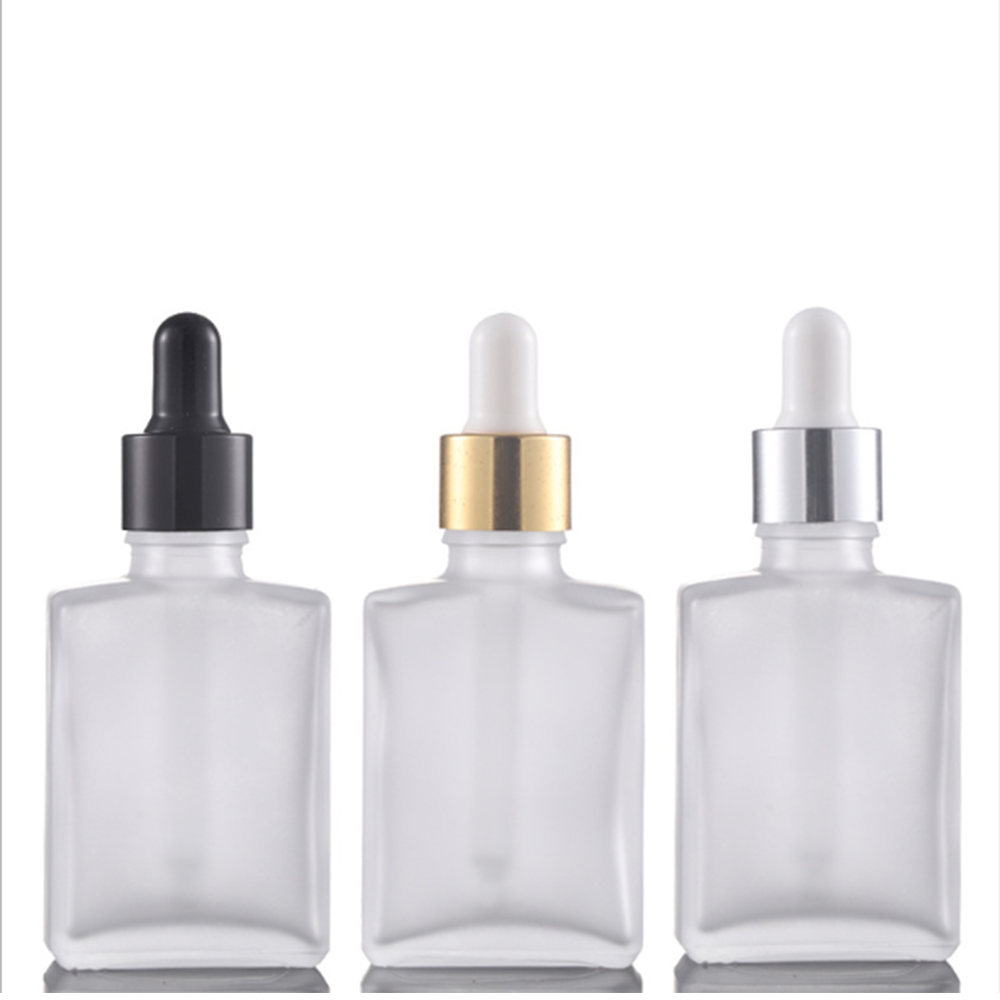 Glass Essential Oil Square Bottle