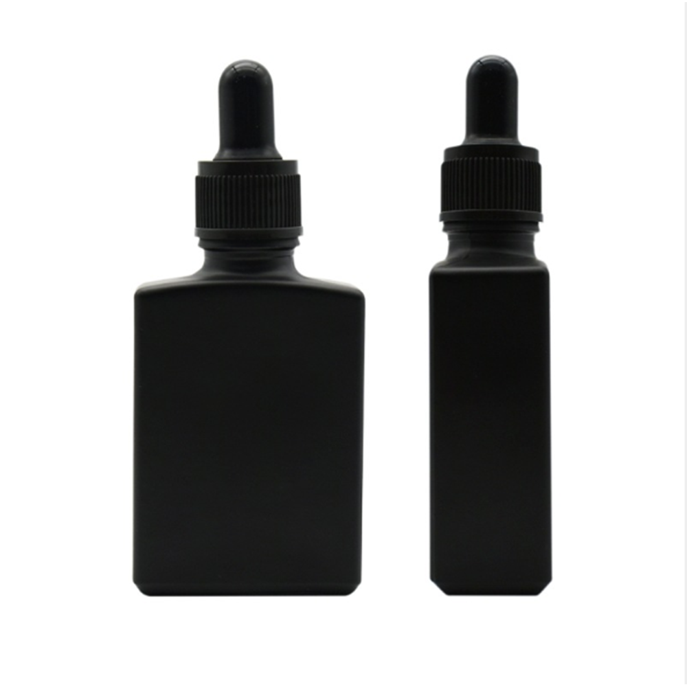 Glass Essential Oil Square Bottle