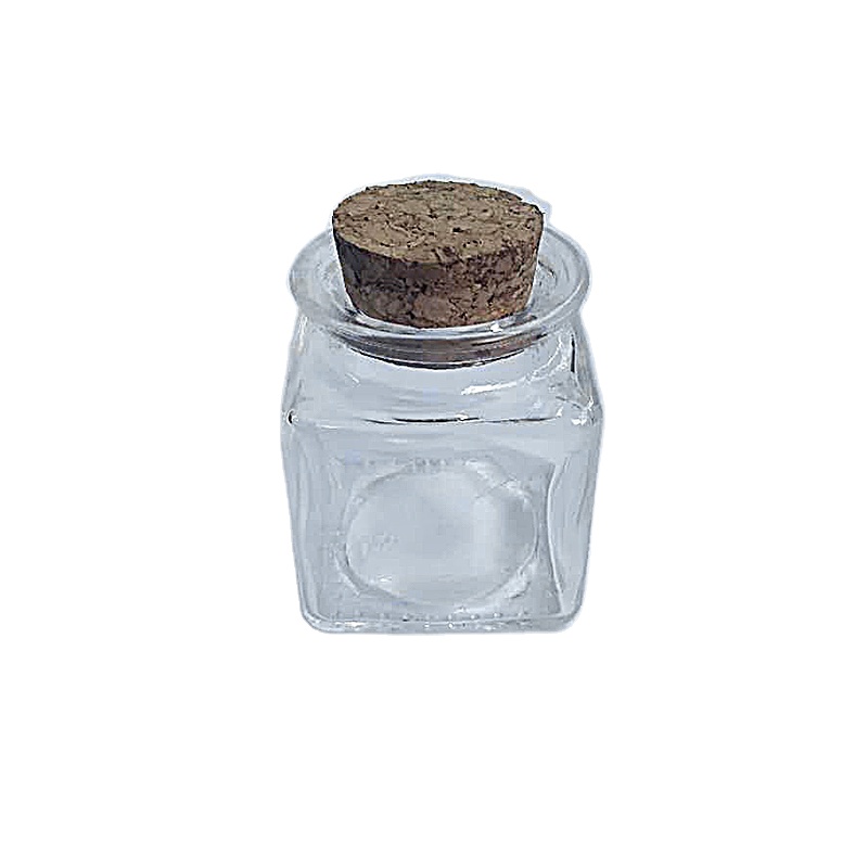 Glass Favor Jars With Cork Lids Square,Mason Jar Wedding Favors For Candy Honey