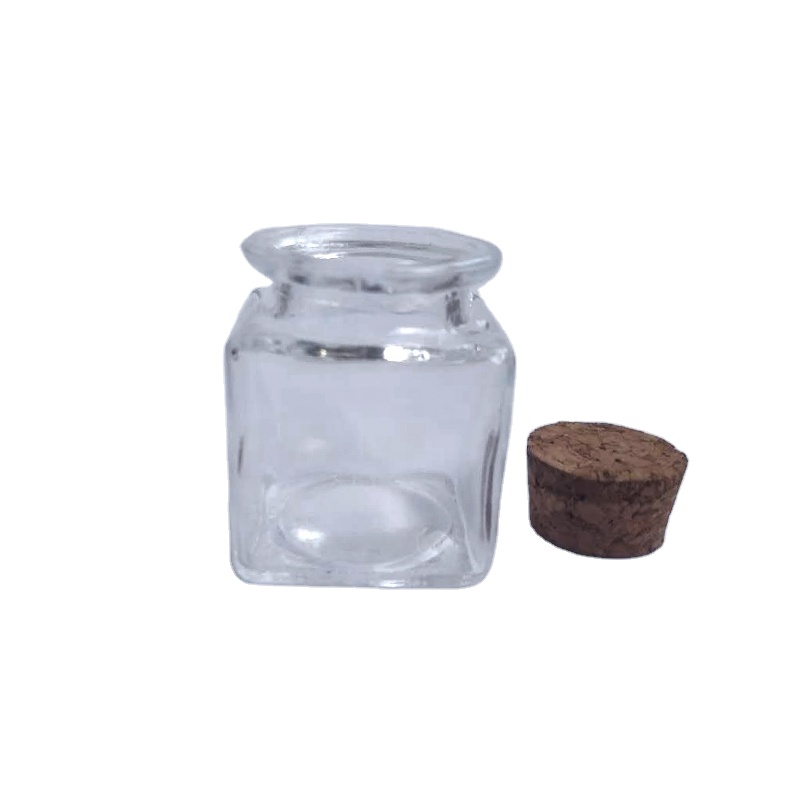 Glass Favor Jars With Cork Lids Square,Mason Jar Wedding Favors For Candy Honey