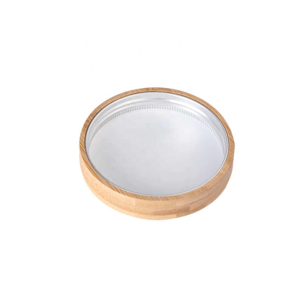 Glass Food Canisters, Kitchen Serving Storage Container with Airtight Bamboo Lids