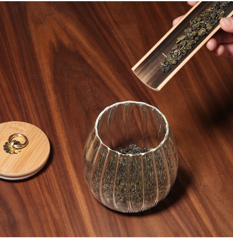 Glass Food Storage Container Bottle Jar Nordic Style Storage Food Stash Jar With Lid For Spices Kitchen Accessories Storage Tank