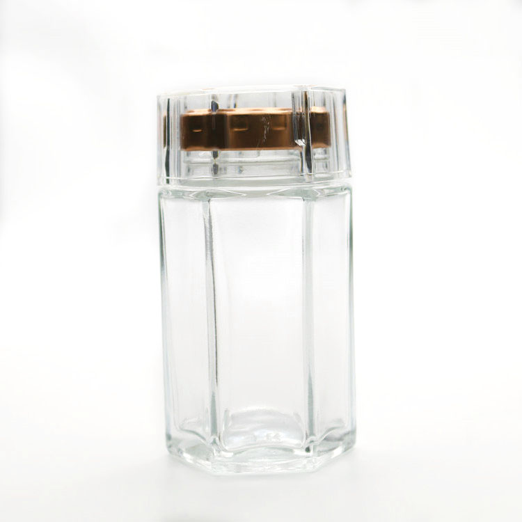 Glass Food Storage Containers with Lids 45ml 60ml 75ml 110ml Kitchen Canisters for Candy Cookie Rice Spice Sugar