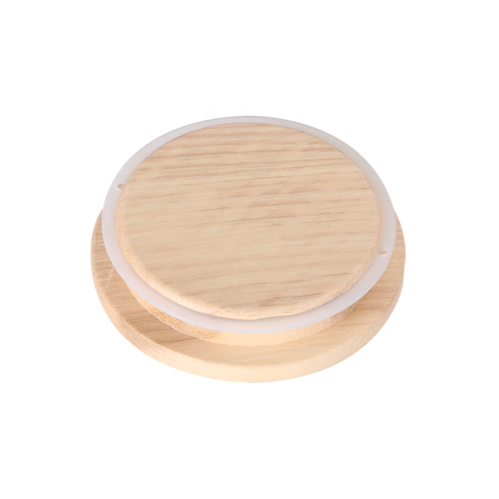 Glass Food Storage Jars Containers with Airtight Bamboo Lids Set of 2 for Coffee, Flour, Sugar