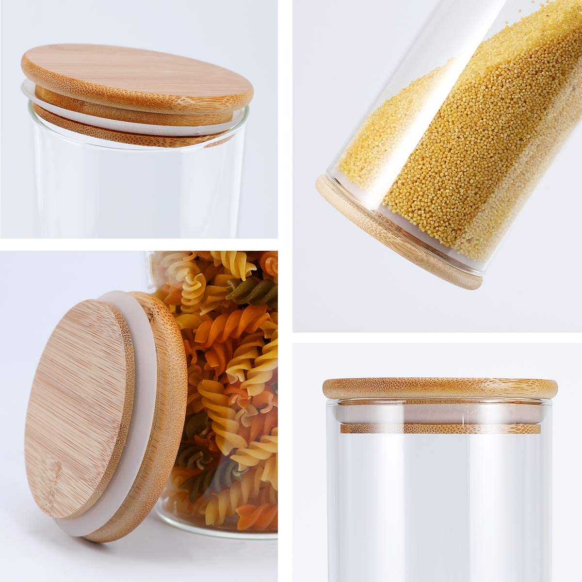 Glass Food Storage Jars Containers