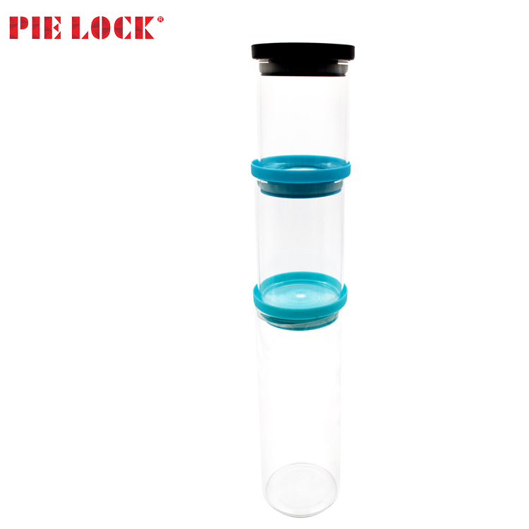 Glass Jar Airtight Leakproof Plastic Lid Wide Mouth Easy to Clean - BPA Free Tea, Canning, Sun Tea, Food Storage