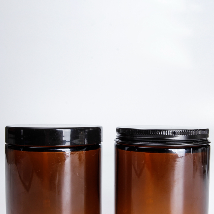 Glass Jar Manufacturer Wholesale Glass Jar 250ml 200ml 100ml Amber Candle Jars Glass