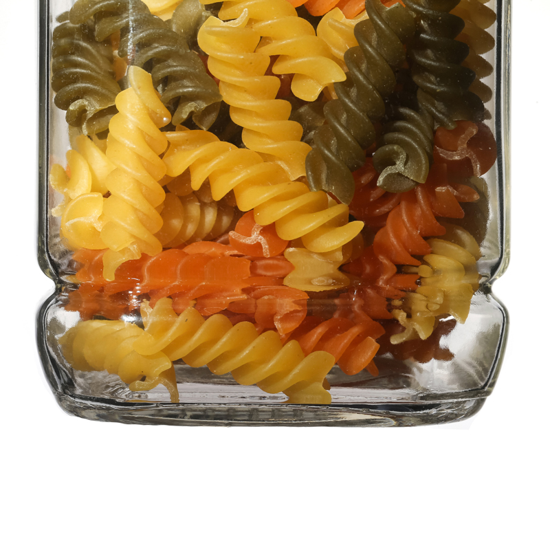 Glass Jar Manufacturer Wholesale Kitchen Food Storage Square Glass Flint Jar