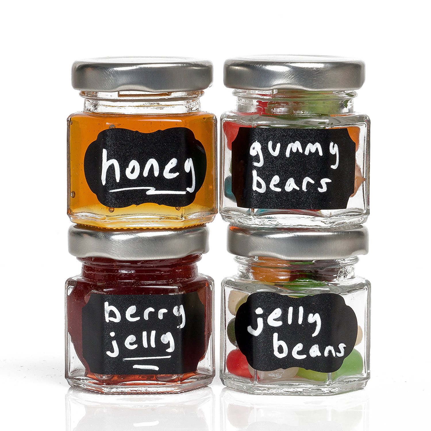 Glass Jar Supplier High Quality Flint Hexagonal Screw Top Empty Glass Jam Jar