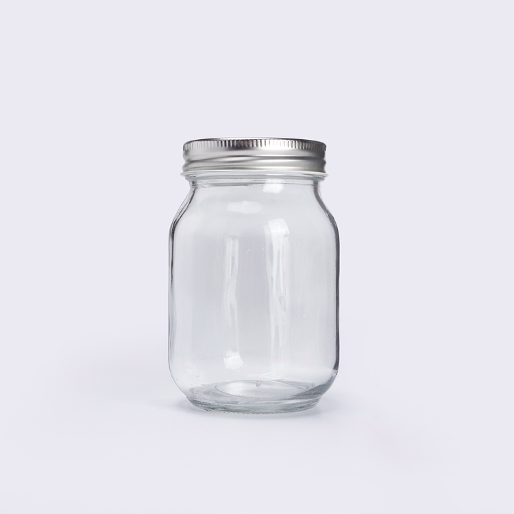 Glass Jar Supplier In Stock 8oz 16oz 25oz Mason Jars Glass With Straw Food Jar For Honey Jam