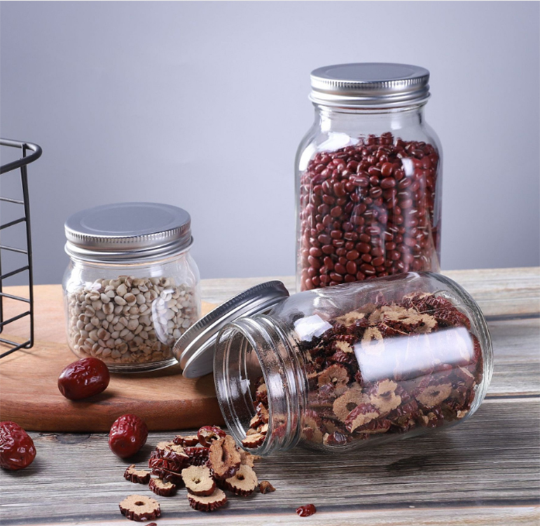 Glass Jar Supplier Wholesale Wide Mouth Mason Jars 16 oz Glass Jar with Lid