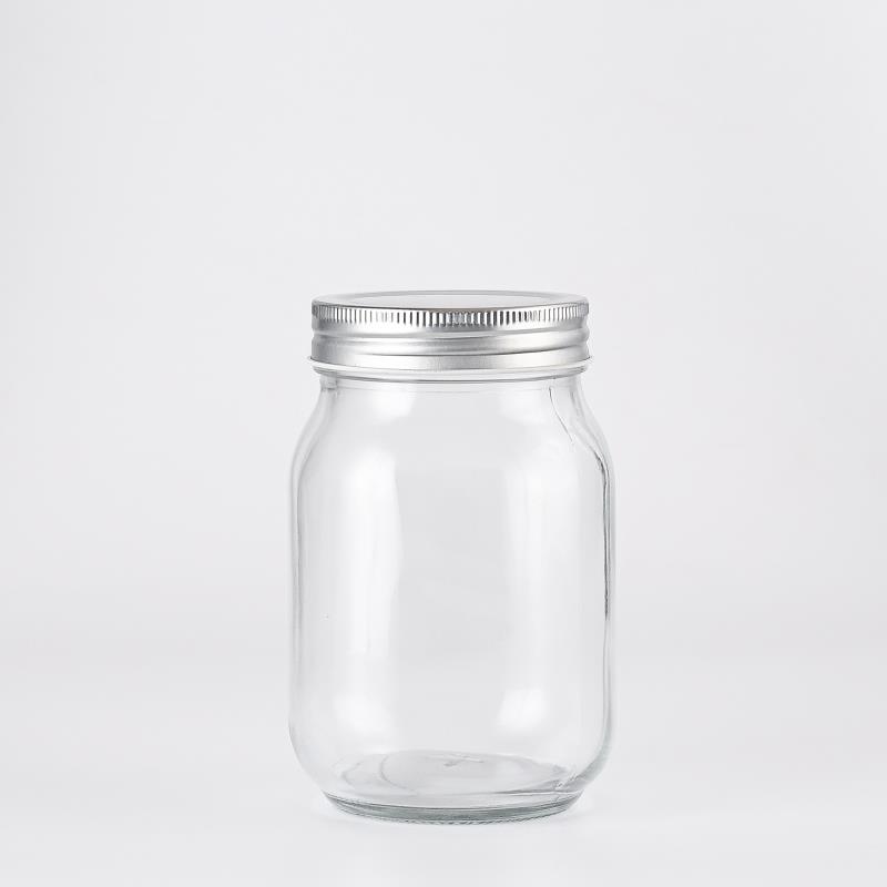 Glass Jar Supplier Wholesale Wide Mouth Mason Jars 8 oz 16 oz Glass Jar with Lid