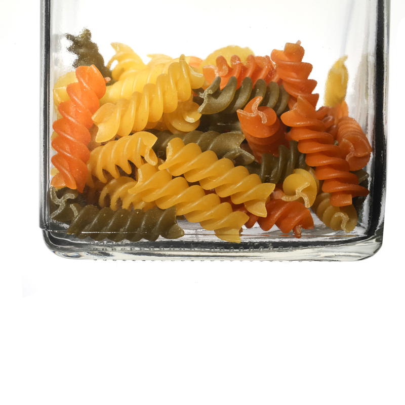 Glass Jar Suppliers Empty Square Metal Lids Airtight 100ml 280ml 380ml 500ml Glass Jars in Bulk