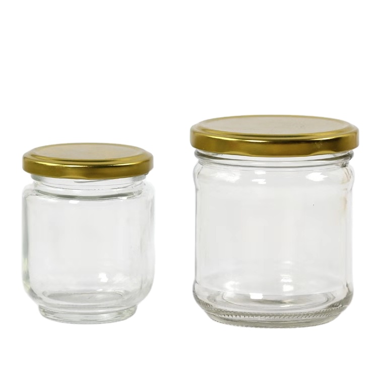 Glass Jar Suppliers Round Empty Screw Cap Food Wholesale Storage Glass Jar with Lids