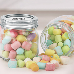 Glass Jar Wholesale in Bulk Empty Mini Regular Mouth 70mm 8 oz Half Pint Mason Jars