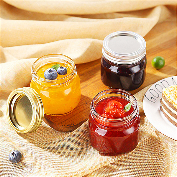 Glass Jar Wholesale in Bulk Empty Mini Regular Mouth 70mm 8 oz Half Pint Mason Jars