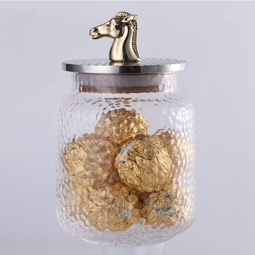 Glass Jars Dust-proof Transparent Storage Can with Cover Candy Glass Bottles Containers Sealed Tea Coffee Storage Tank