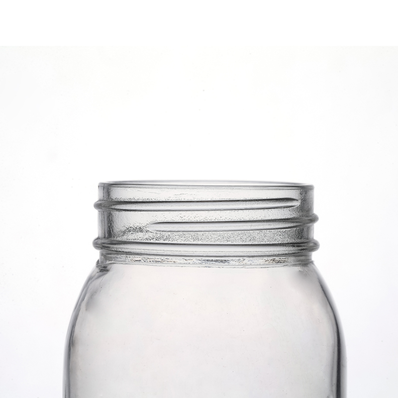 Glass Jars Factory Storage Flint Screw Top Round Glass Wholesale Food Jar for Kitchen