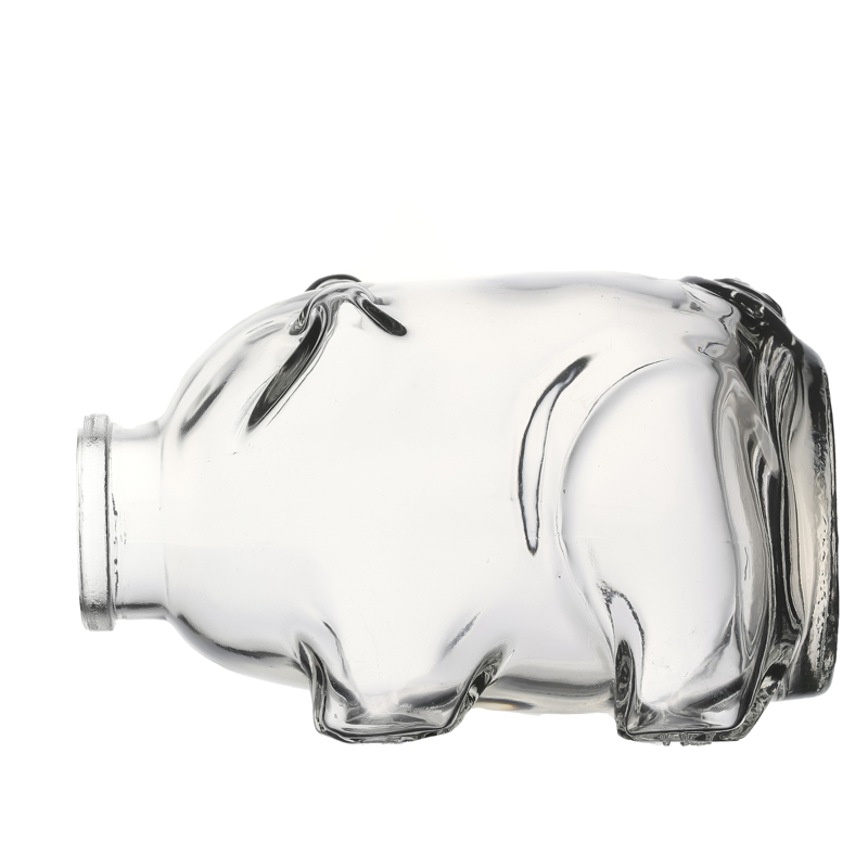 Glass Jars Manufacturer High Quality Pig Shaped Empty Candy Food Customize Storage Glass Jars in Bulk