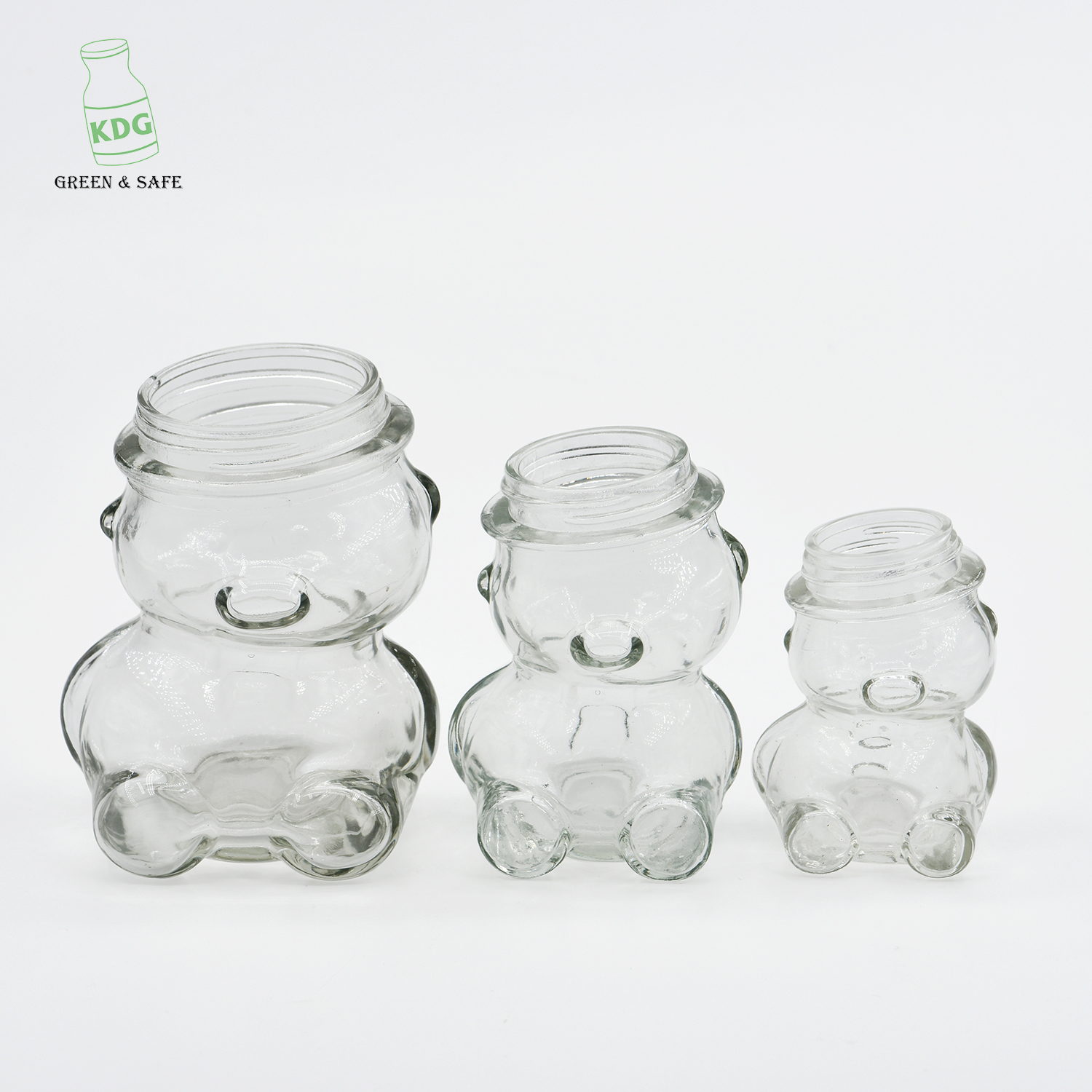 Glass Jars Suppliers Bear Shaped Screw Top Clear Storage Food Glass Jars Wholesale