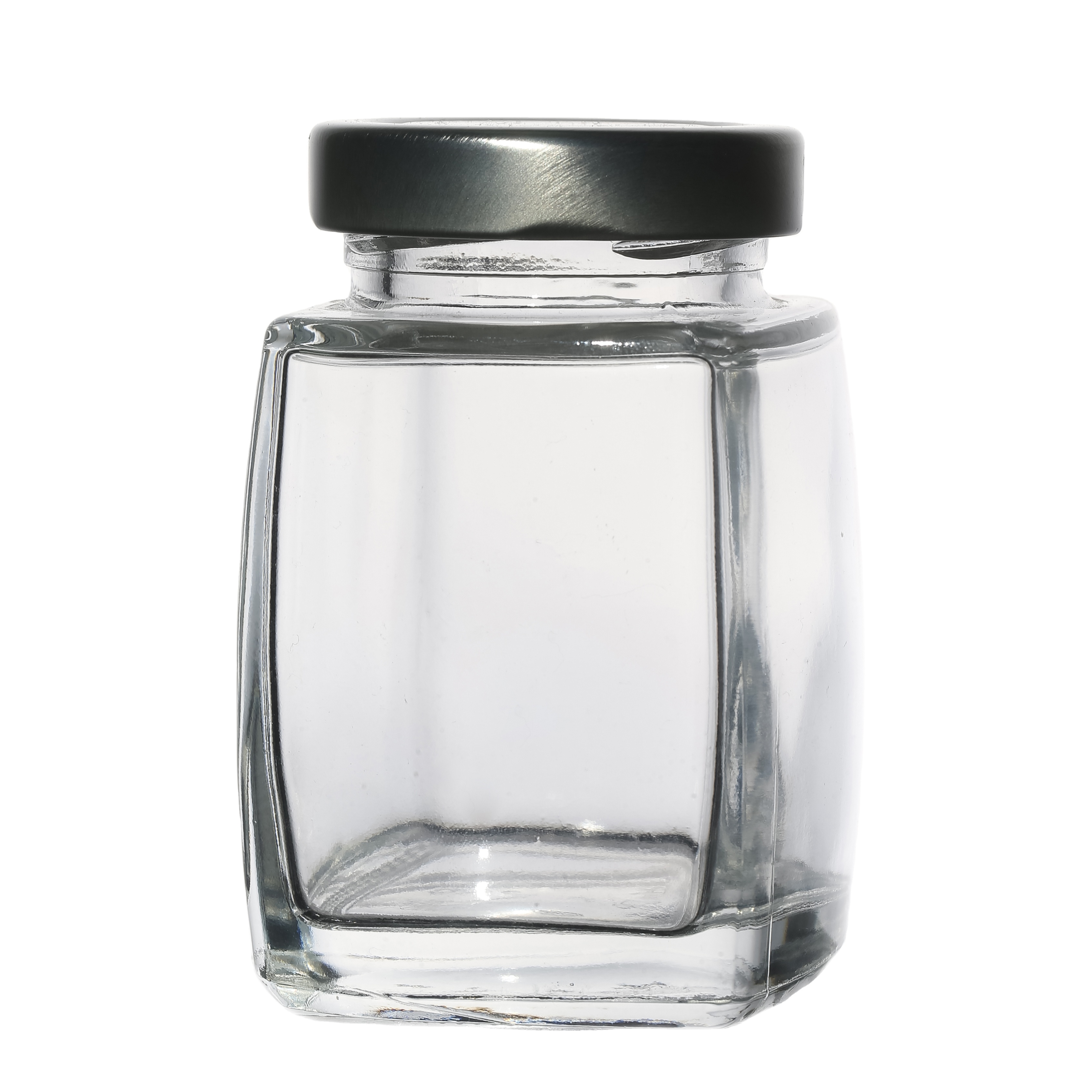 Glass Jars Suppliers Bird's Nest Storage Customize Empty Square Food Glass Jars Wholesale