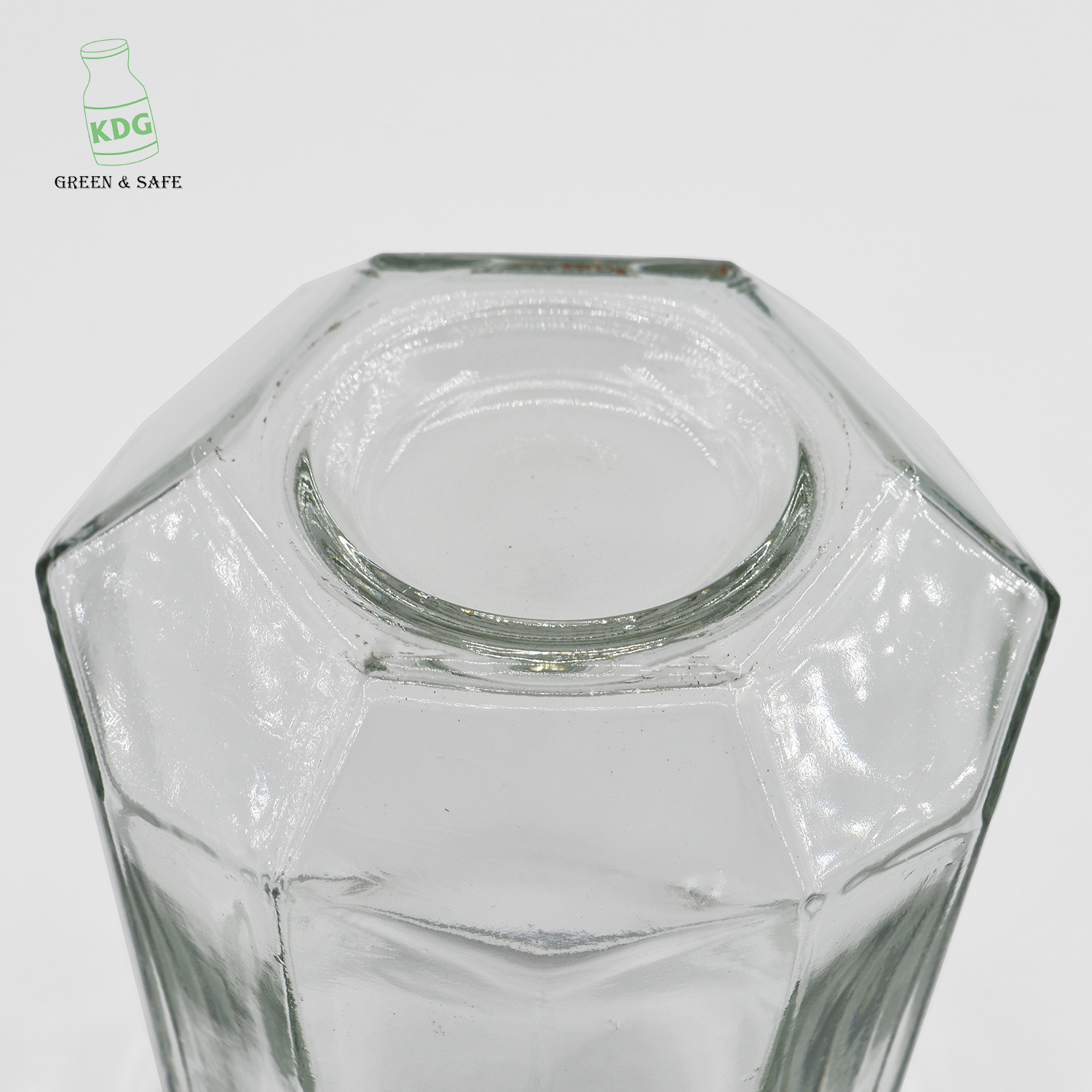 Glass Jars Suppliers Food Storage Empty Clear Customize Octagonal Glass Jars in Bulk