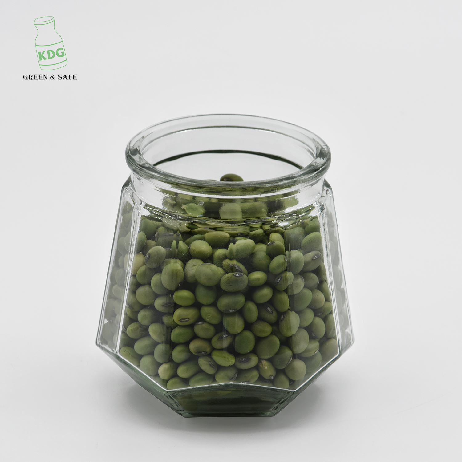 Glass Jars Suppliers Food Storage Empty Clear Customize Octagonal Glass Jars in Bulk
