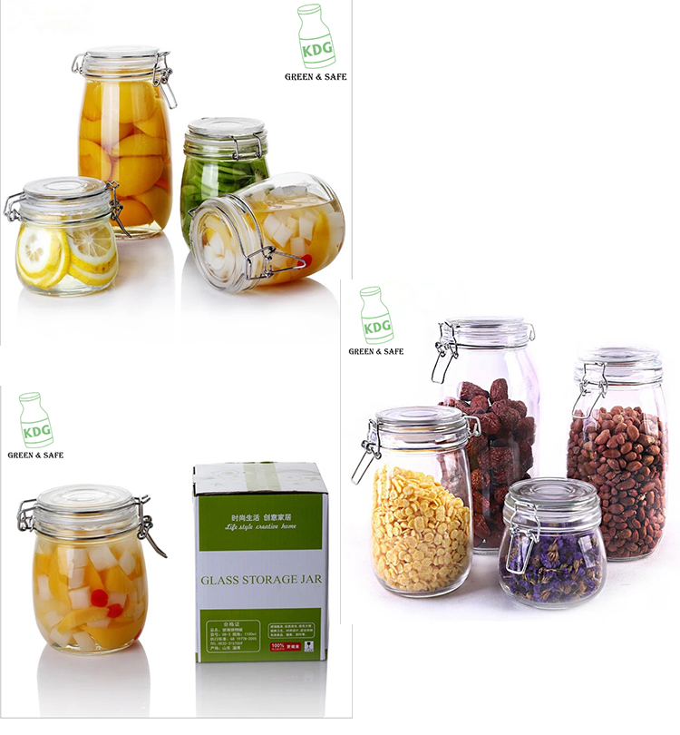 Glass Jars Suppliers Food Storage Various Capacity Swing Top Empty 500ml Glass Jars Wholesale
