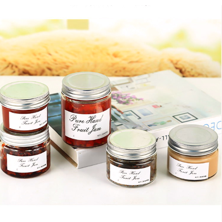 Glass Jars Wholesale Clear Glass Round Honey /Jam Jar/Bottle With Screw Metal Lid 730/500/390/380/280/250/200/180/150ml