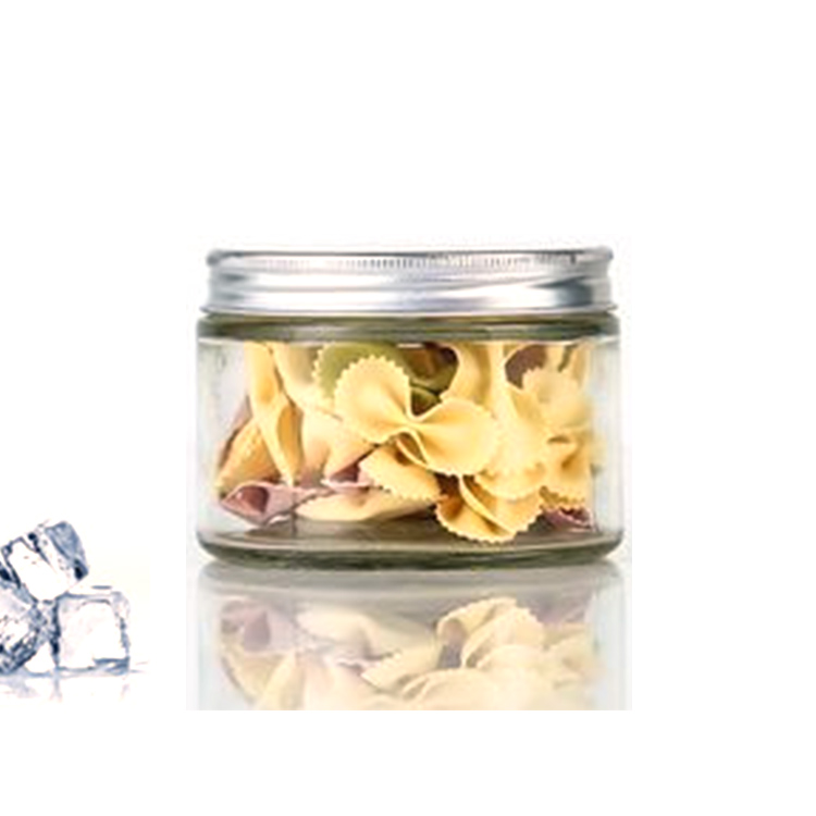 Glass Jars Wholesale Clear Glass Round Honey /Jam Jar/Bottle With Screw Metal Lid 730/500/390/380/280/250/200/180/150ml