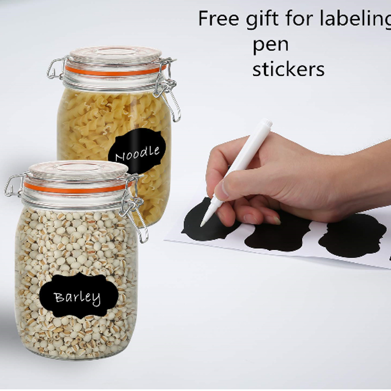 Glass Jars With Airtight Lids Mason Jars With Hinged Lids Glass Storage Containers