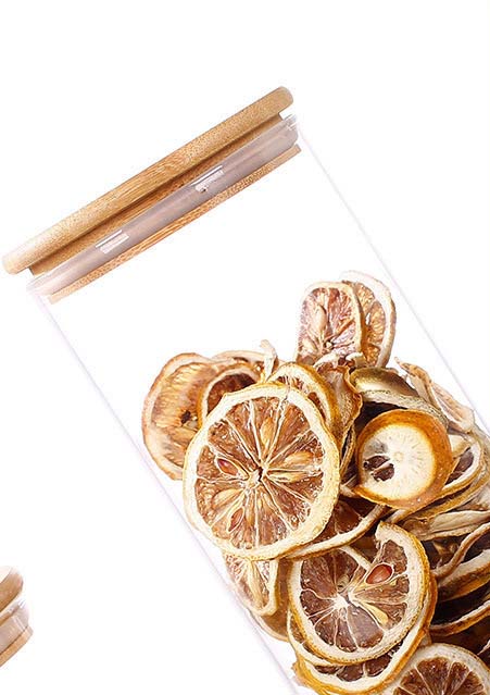 Glass Jars With Bamboo Lid Airtight Glass Canisters Sets Glass Food Storage Containers Canister For Food Freezer/Heat Resistant