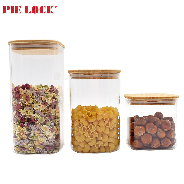 Glass Jars for Food Storage, Airtight Glass Food Canisters for Home and Kitchen, BPA Free Containers