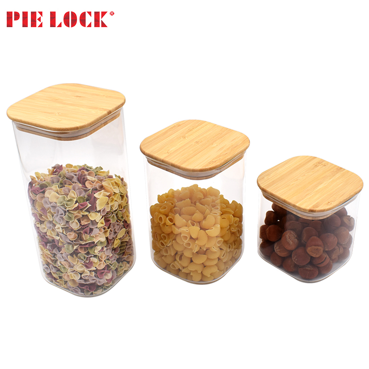 Glass Jars for Food Storage, Airtight Glass Food Canisters for Home and Kitchen, BPA Free Containers