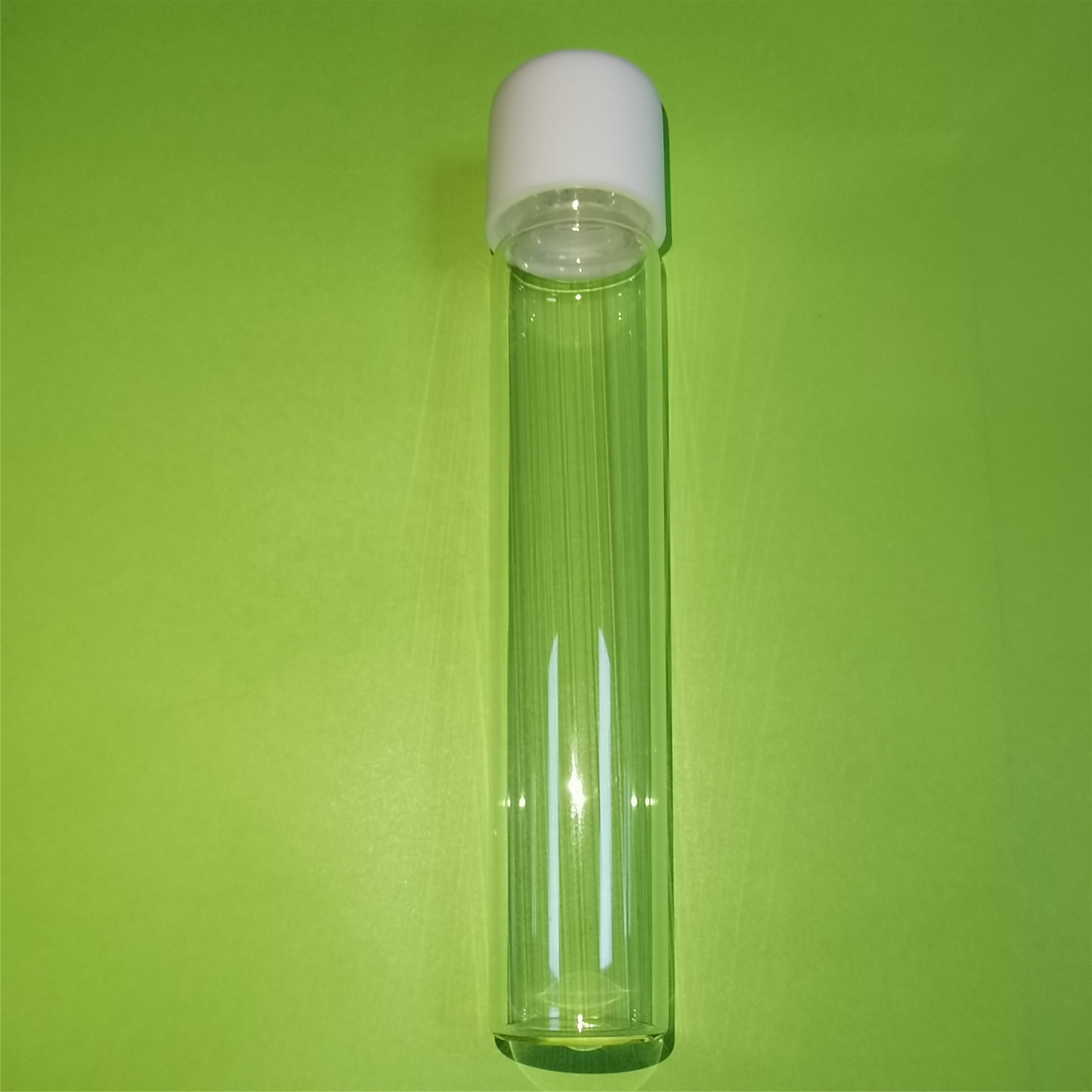 Glass Joint Tube Glass Blunt Pre-Roll Tube With Child Resistant Plastic Lid 22mm x 110mm High