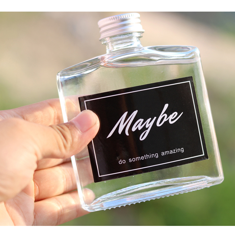 Glass Juice Bottle, Beverage Bottle, Fruit 16Oz Glass Juice Bottle