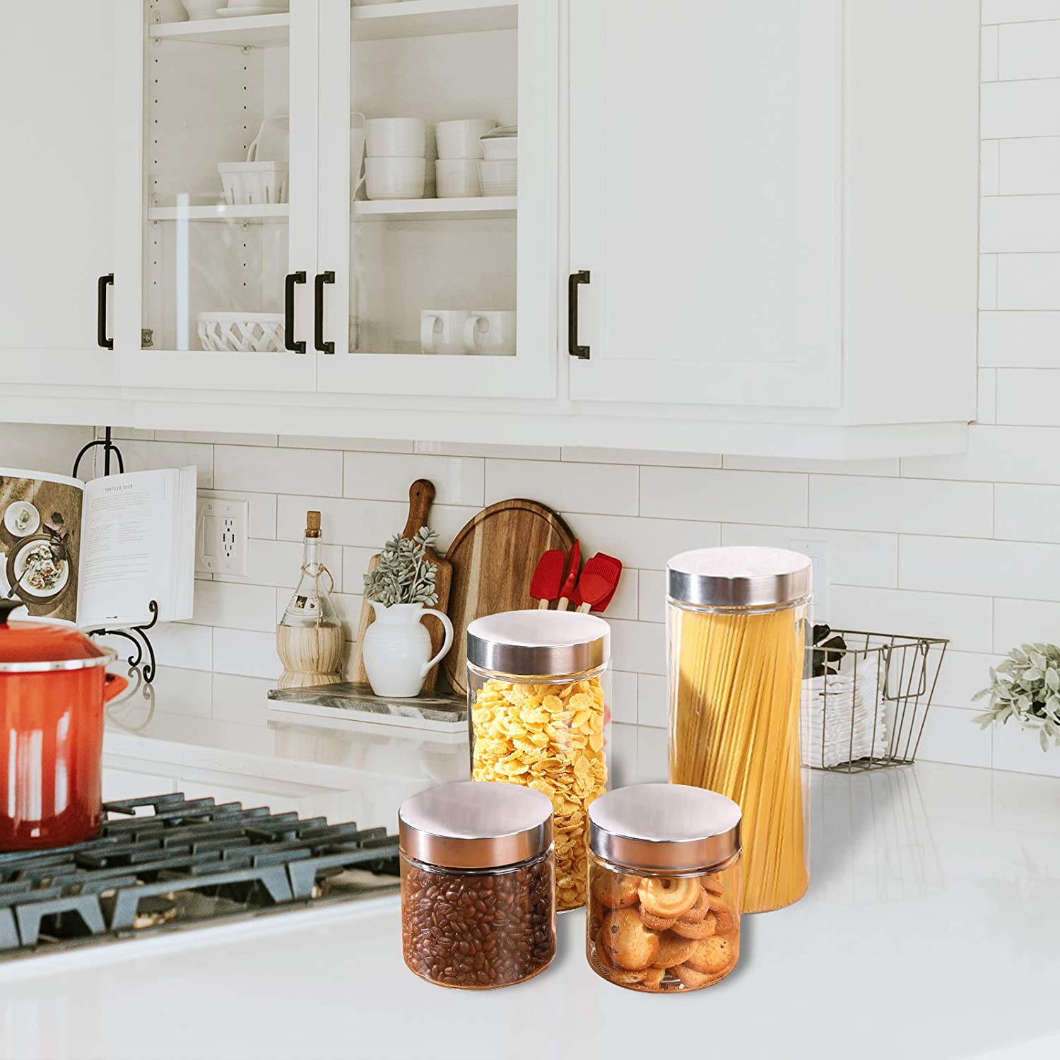 Glass Kitchen Canister Sets for the Kitchen
