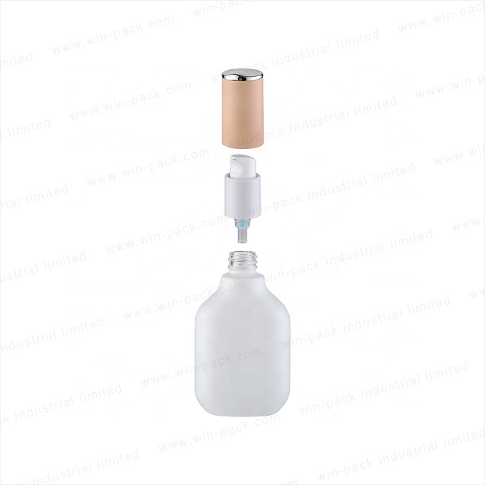 Glass Lotion Bottle for Skin Care Products White Personal Care Screw Cap Hot Stamping with High Quality Low Price Matte