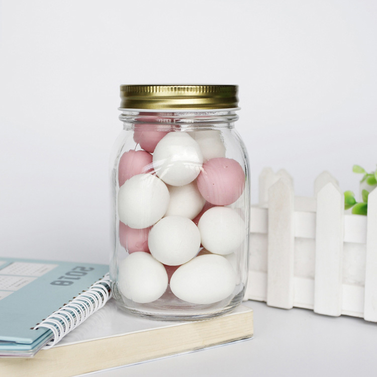 Glass Mason Fermentation jarJar 32oz With Black /Golden /Silver Screw Lid For Pickle /Candy Storage