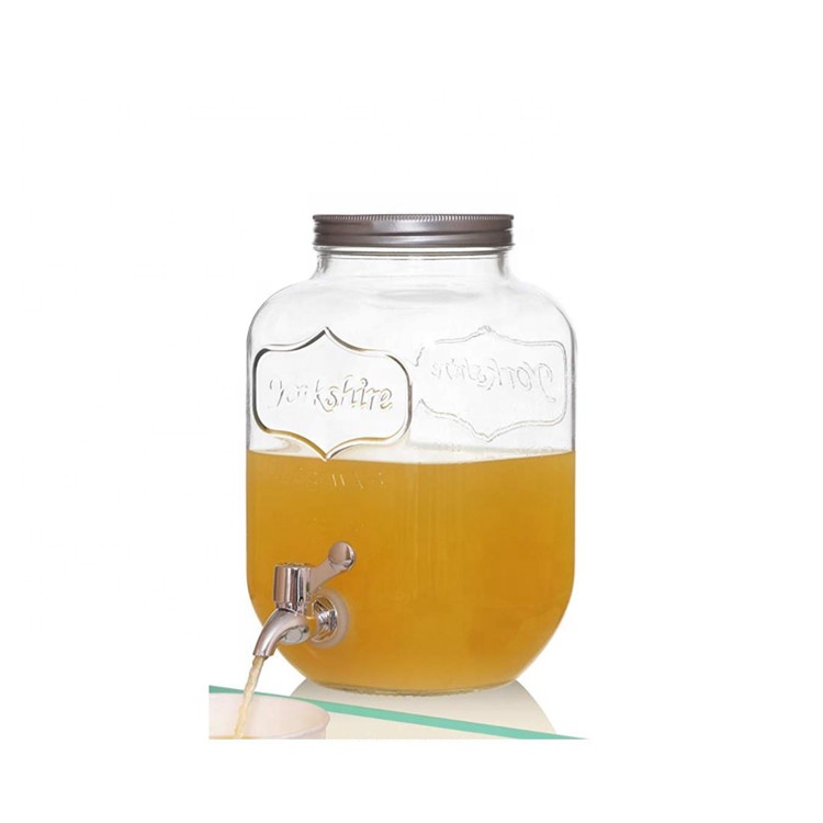 Glass Mason Jar With Tap For Medicinal Liquor Home Made Juice